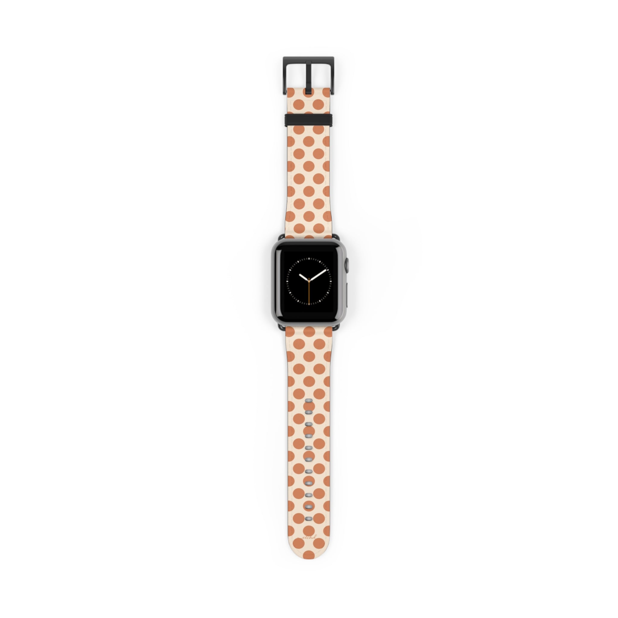 Terracotta Polka Dot Smartwatch Strap by etchd