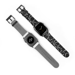 Black & White Floral Smartwatch Strap by etchd, view 10