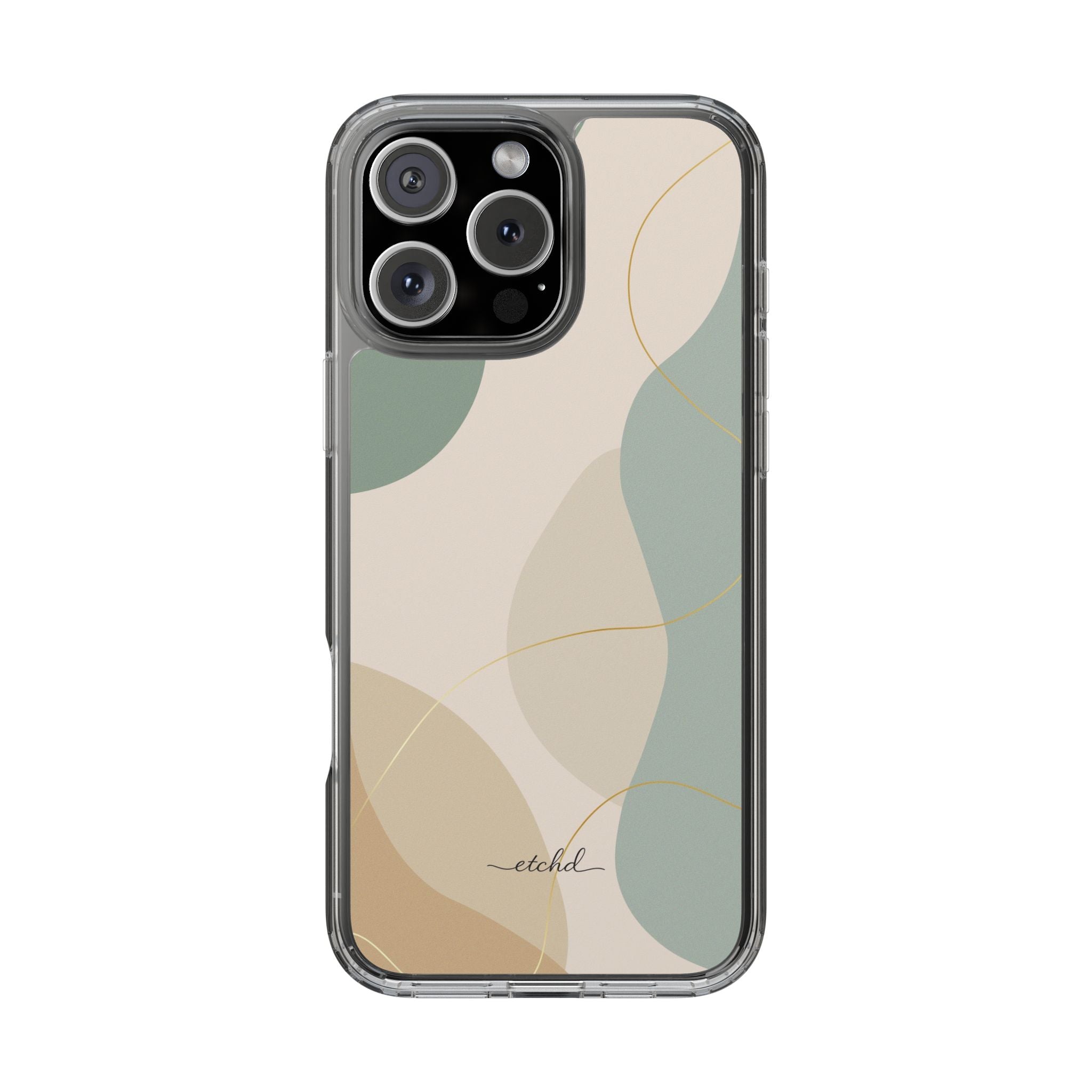 Earth Tone Clear Phone Case by etchd