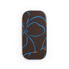 Espresso & Cerulean Floral Click-On Phone Grip