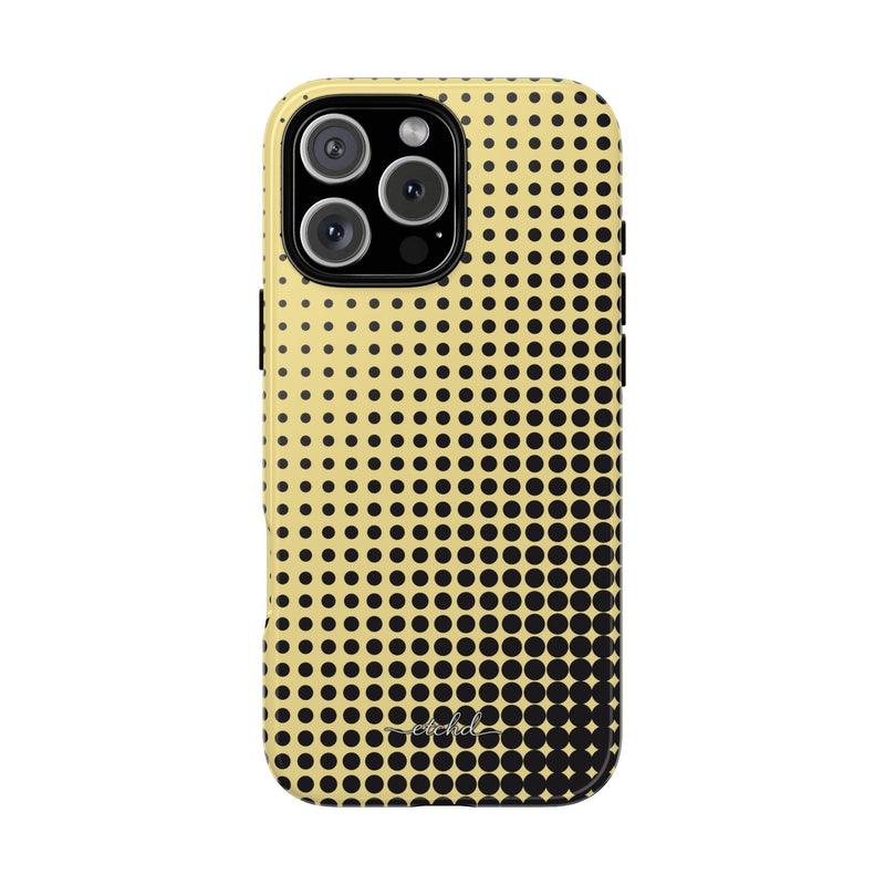 Butter Halftone Phone Case by etchd
