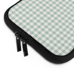 Sage Gingham Laptop Sleeve by etchd, view 2