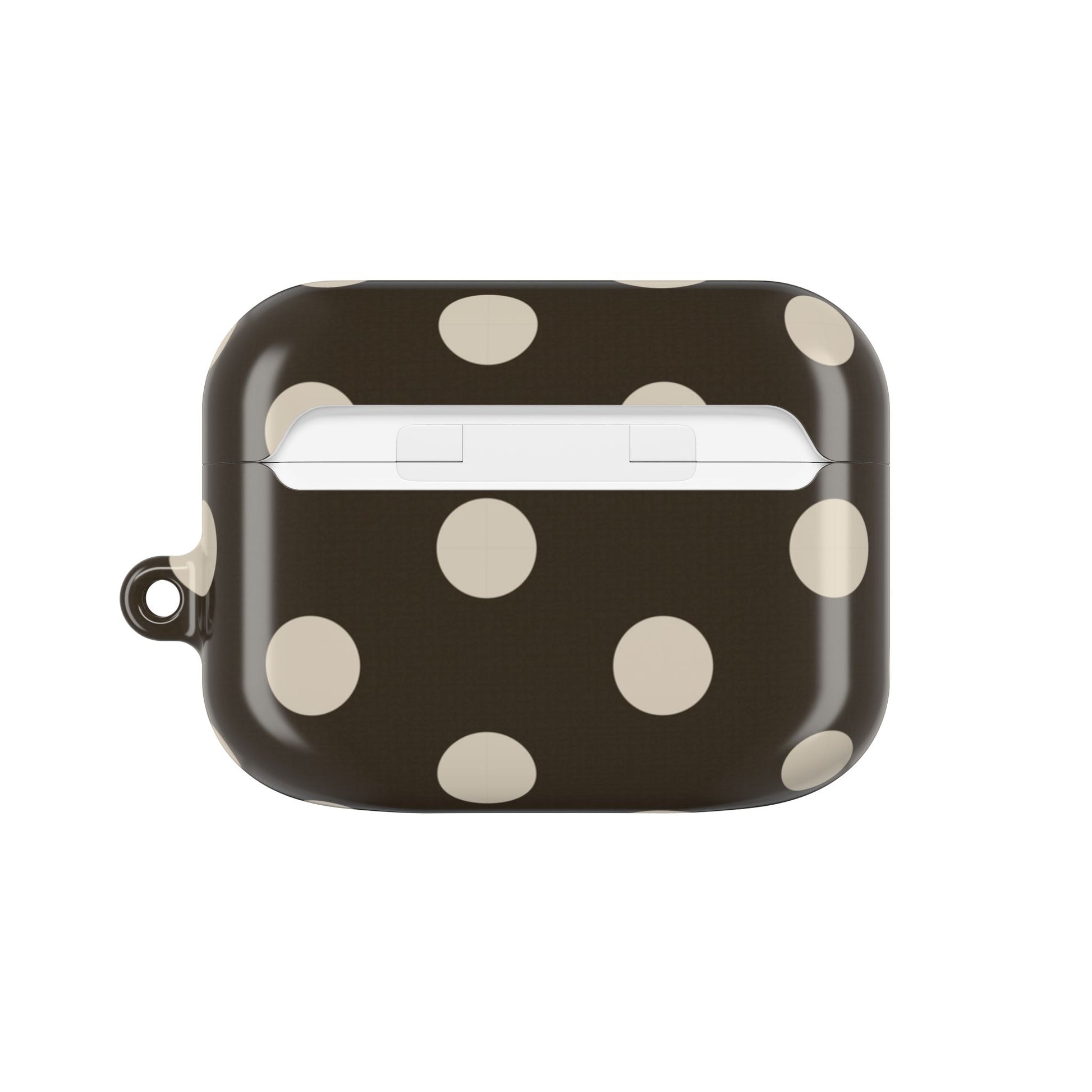 Cream & Brown Polka Dot AirPod Case by etchd, view 7