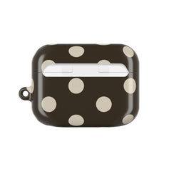 Cream & Brown Polka Dot AirPod Case by etchd, view 7