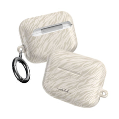 Beige Zebra AirPod Case by etchd, view 10