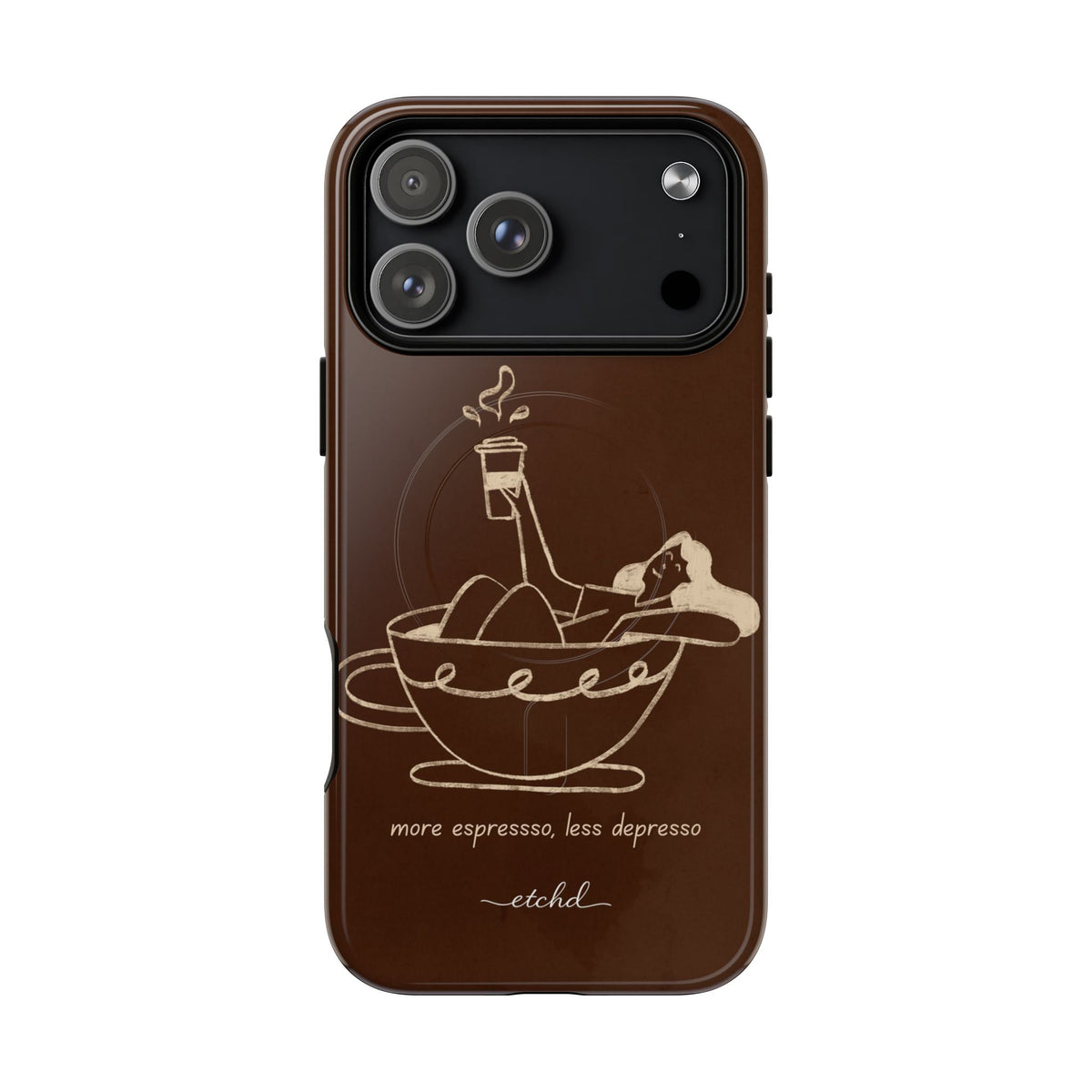 Ladies Espresso Magnetic Phone Case by etchd, view 16