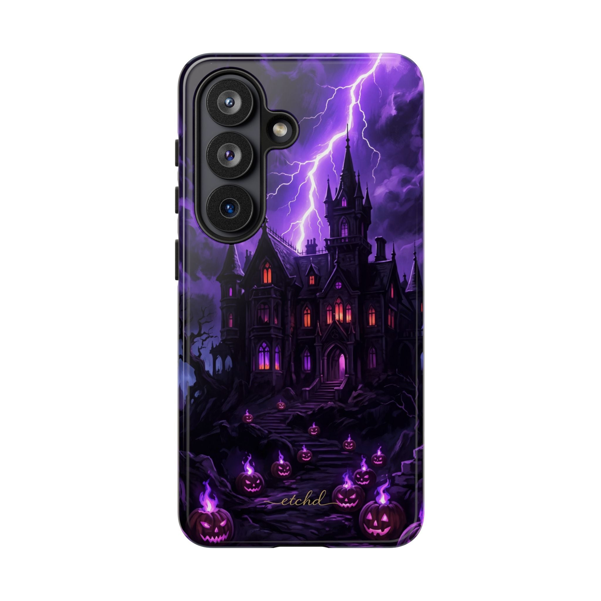 Violet Haunt Phone Case by etchd, view 61