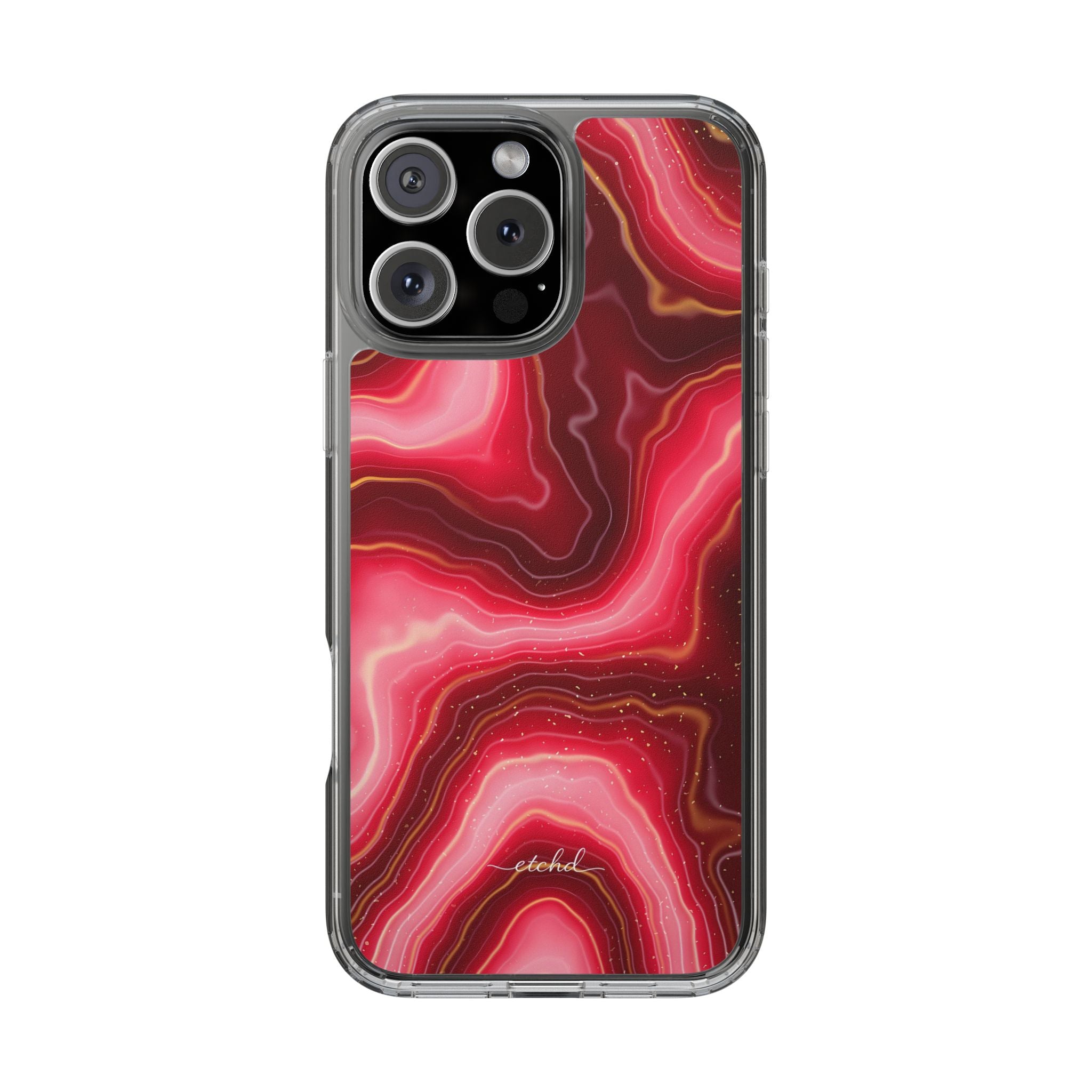 Ruby Clear Phone Case by etchd