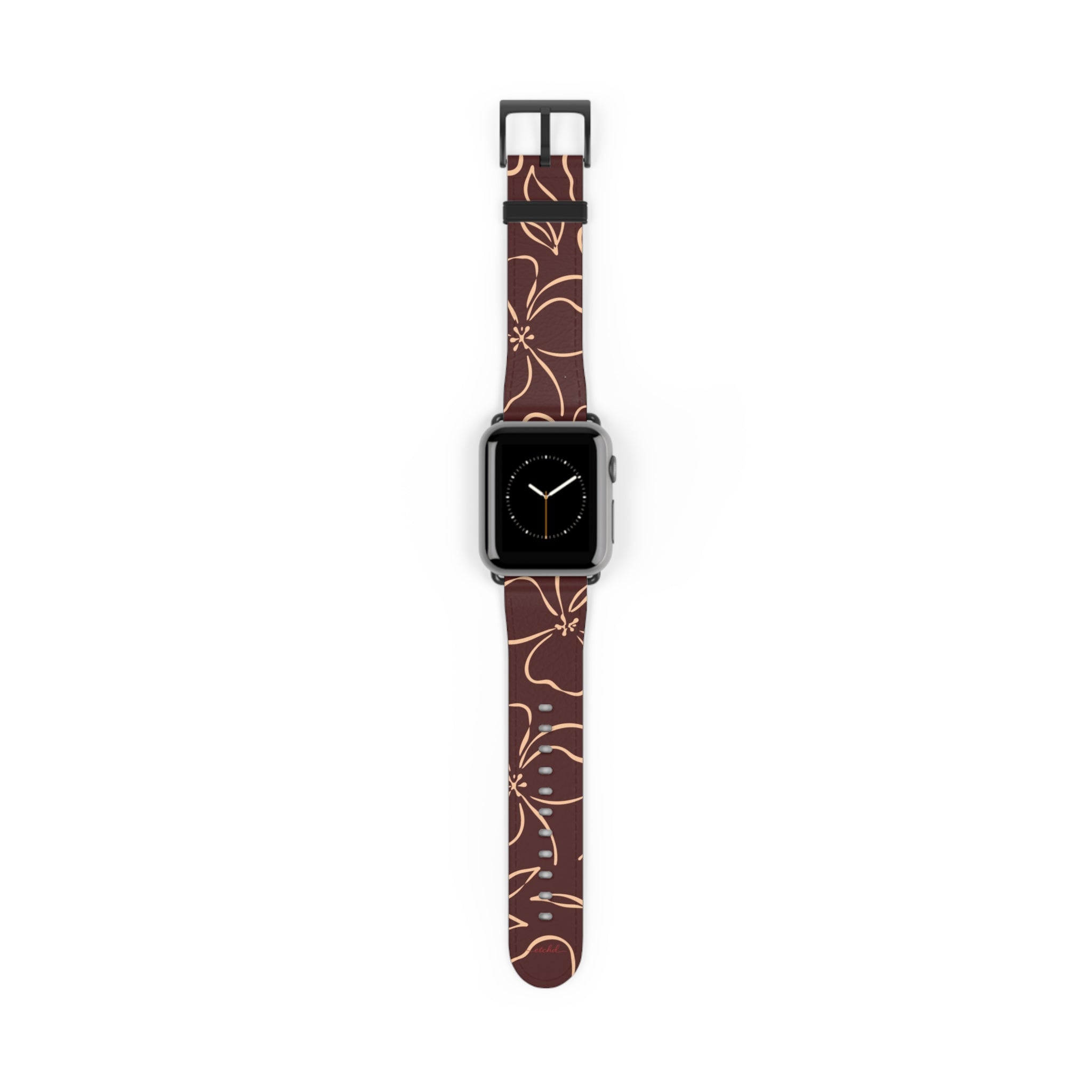 Cherry & Peach Floral Smartwatch Strap by etchd