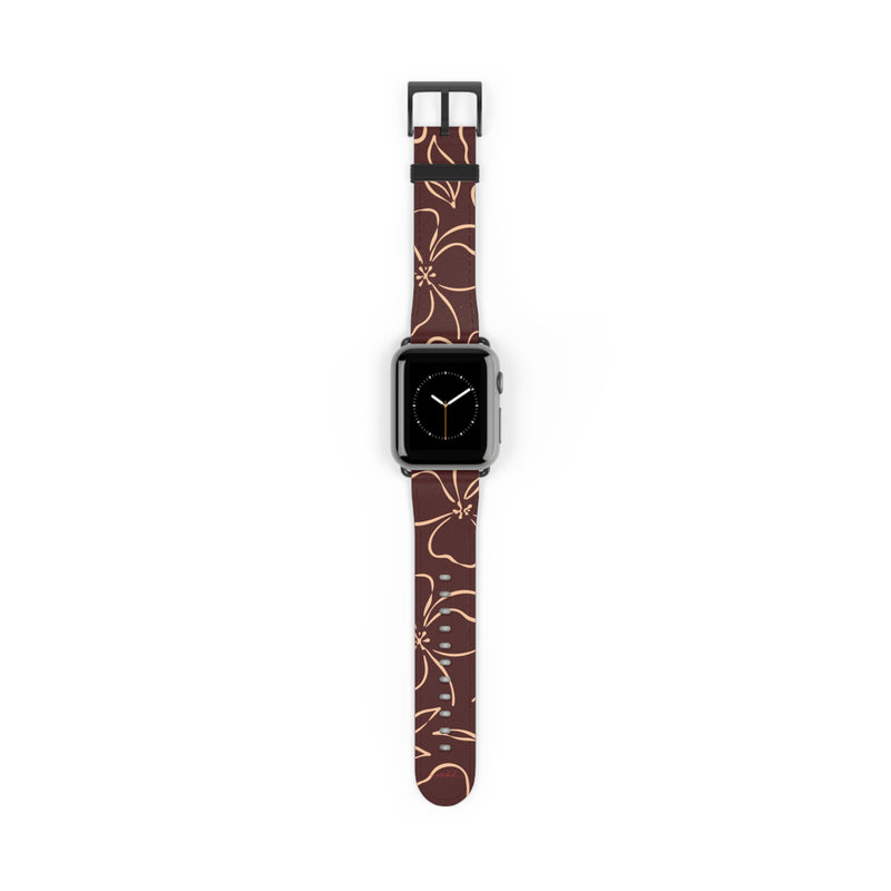 Cherry & Peach Floral Smartwatch Strap by etchd