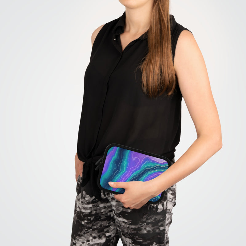 Peacock Ink Laptop Sleeve by etchd, view 15