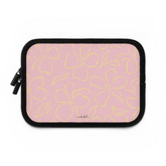 Pink & Butter Floral Laptop Sleeve by etchd, view 2