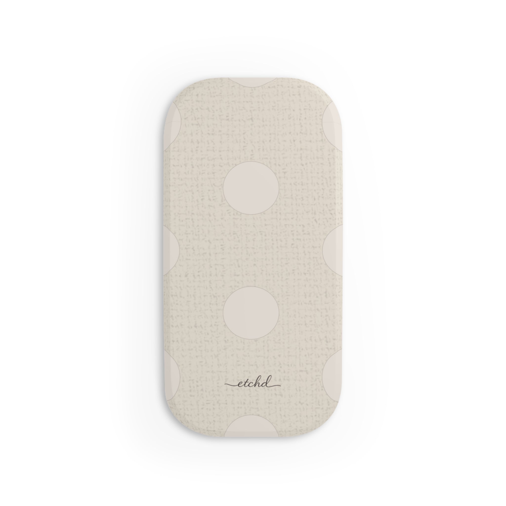 Neutral Polka Dot Click-On Phone Grip by etchd, view 2