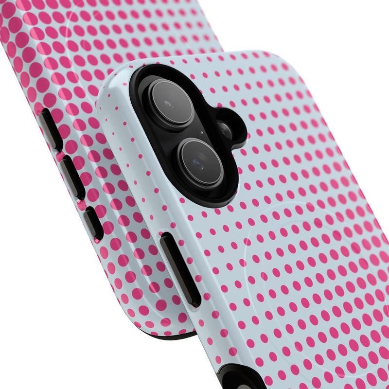 Bubblegum Halftone Magnetic Phone Case by etchd, view 87