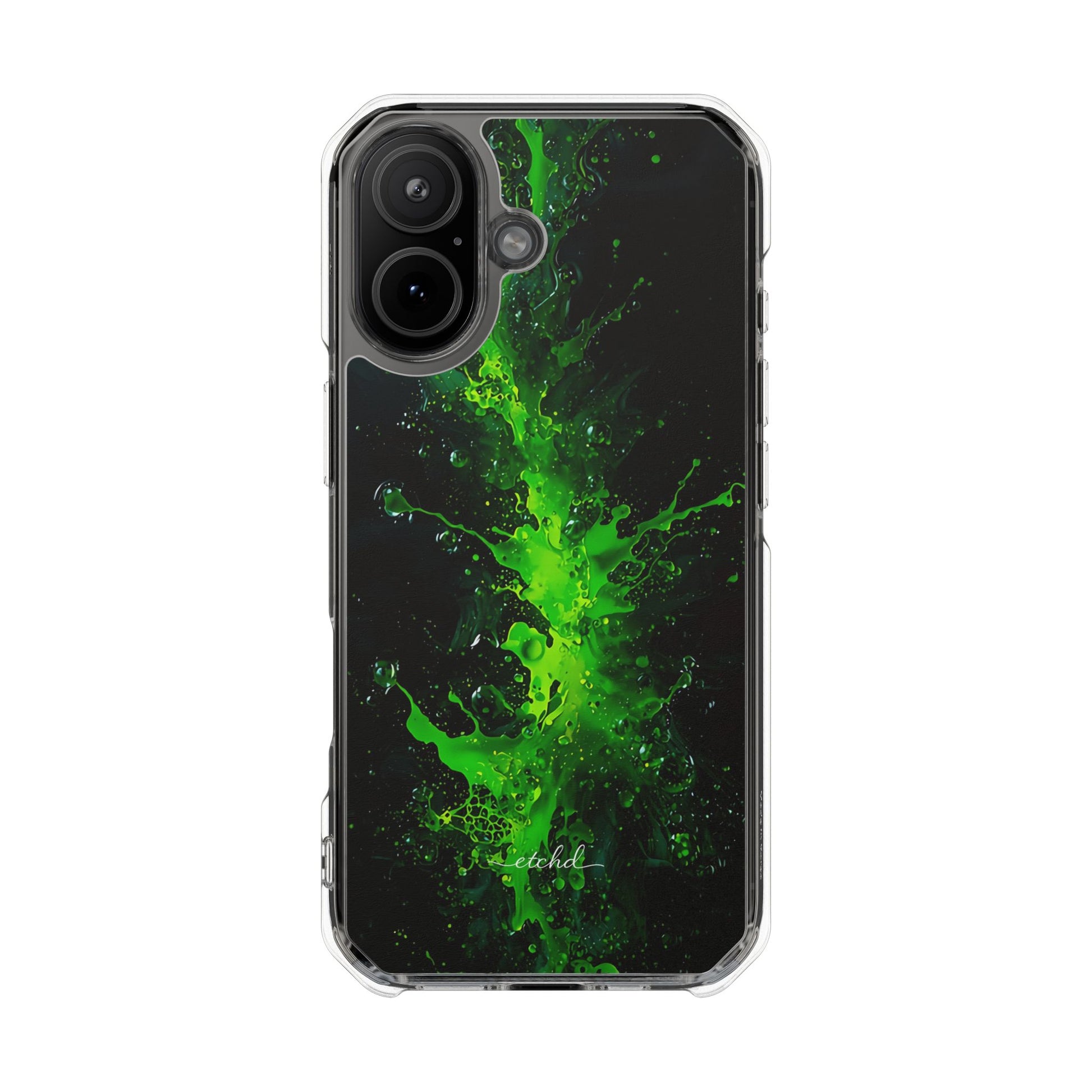 Toxic Bloom Clear Magnetic Phone Case by etchd, view 13