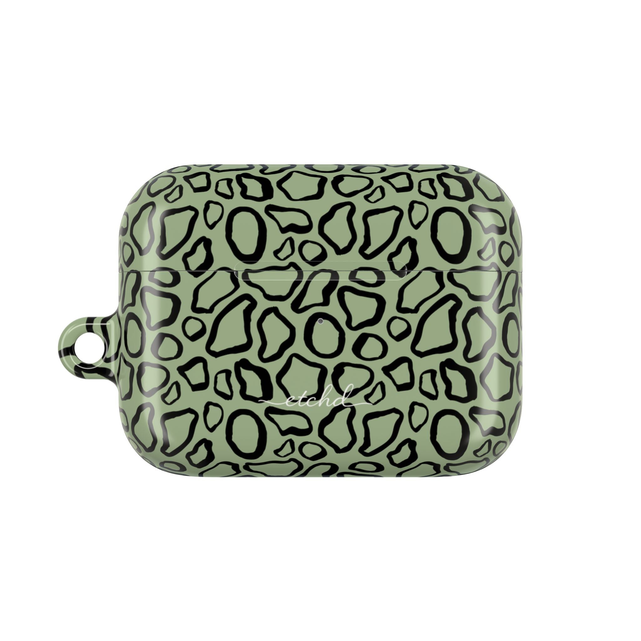 Abstract Print Sage AirPod Case by etchd, view 2
