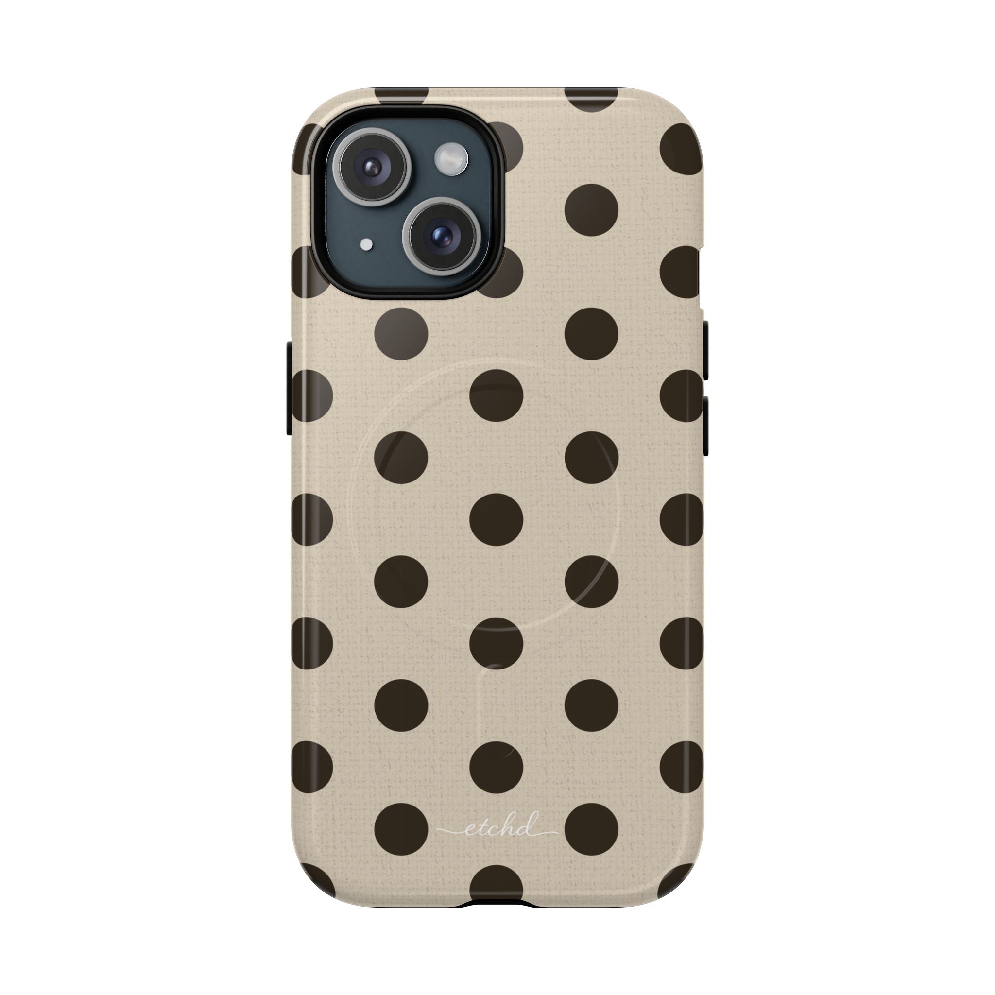 Brown Polka Dot Magnetic Phone Case