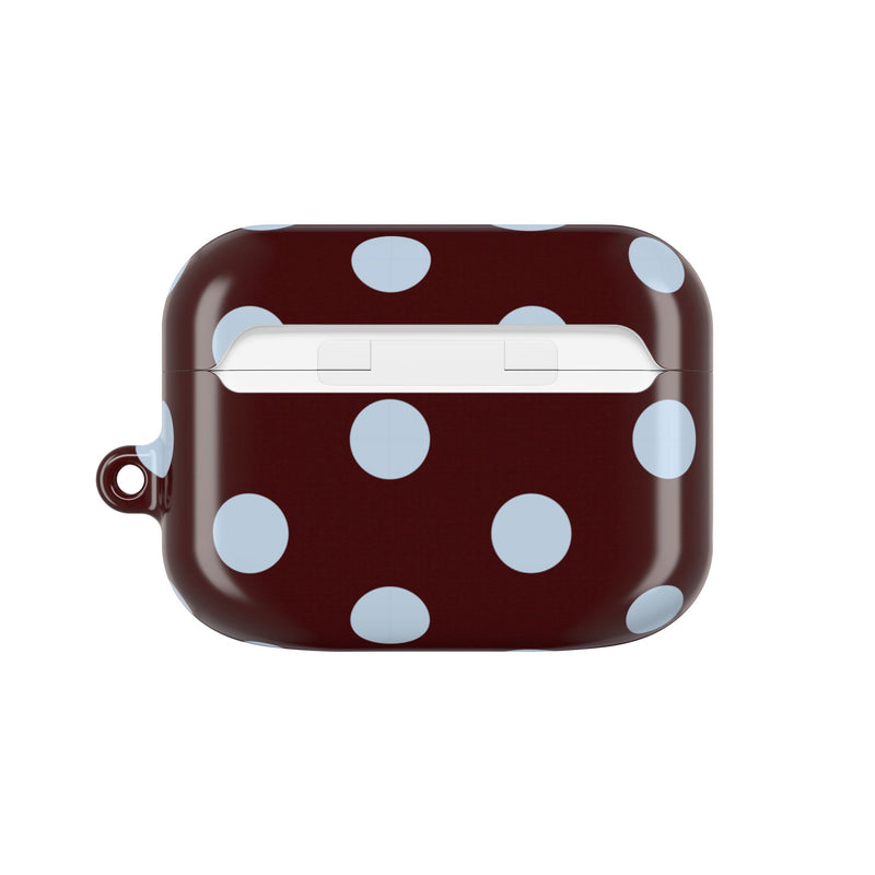 Cherry & Blue Polka Dot AirPod Case by etchd, view 7