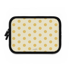 Butter Polka Dot Laptop Sleeve by etchd, view 2