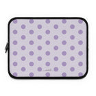 Lilac & Cream Polka Dot Laptop Sleeve
