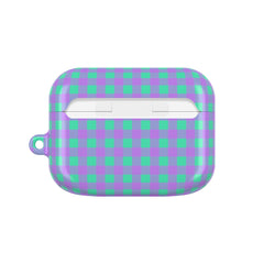 Hypermint & Lilac Gingham AirPod Case by etchd, view 7