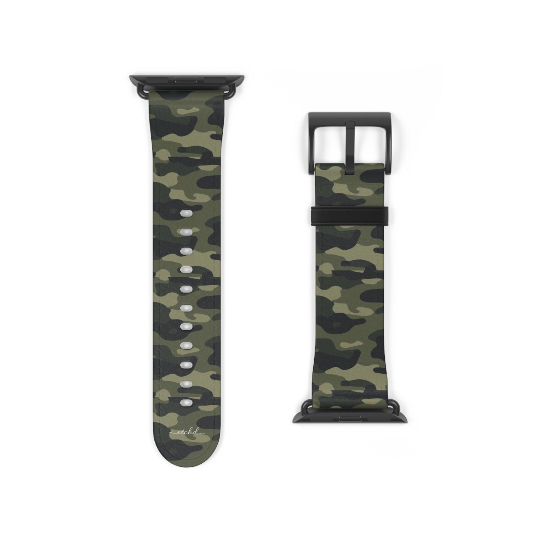 Green Camo Smartwatch Strap by etchd, view 9