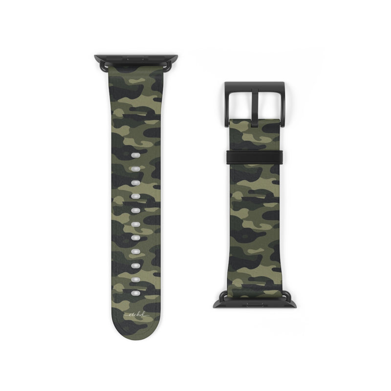 Green Camo Smartwatch Strap by etchd, view 9