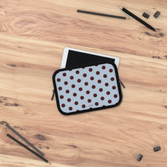 Blue & Cherry Polka Dot Laptop Sleeve by etchd, view 14