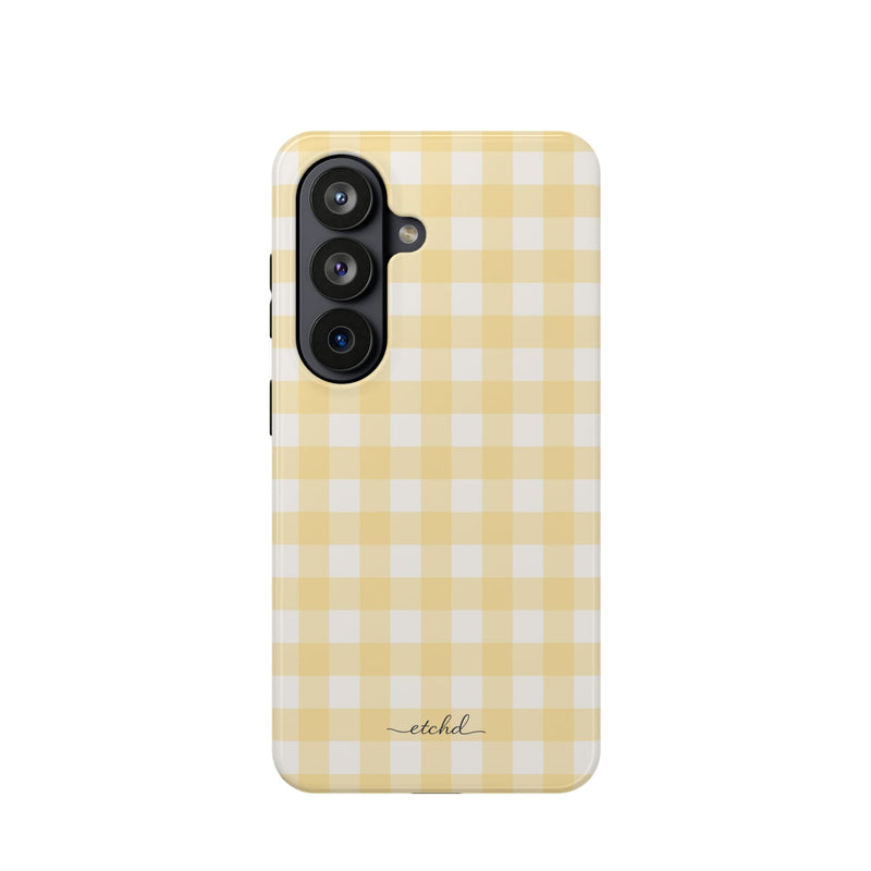 Butter Gingham Phone Case-zoom-