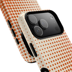 Tangerine Halftone Magnetic Phone Case by etchd, view 99