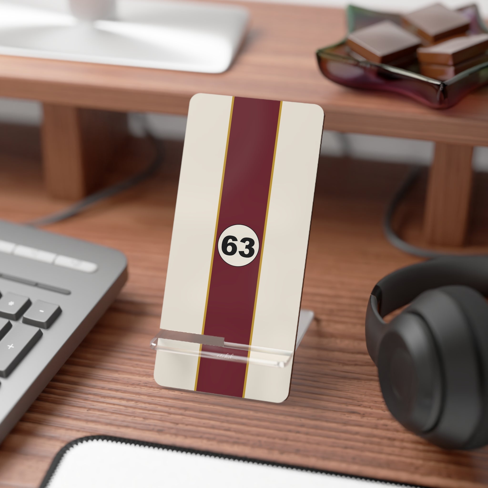 Retro Racing Phone Stand by etchd, view 3