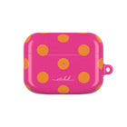 Orange & Pink Polka Dot Custodia per AirPods