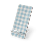 Cornflower & White Gingham Supporto per telefono