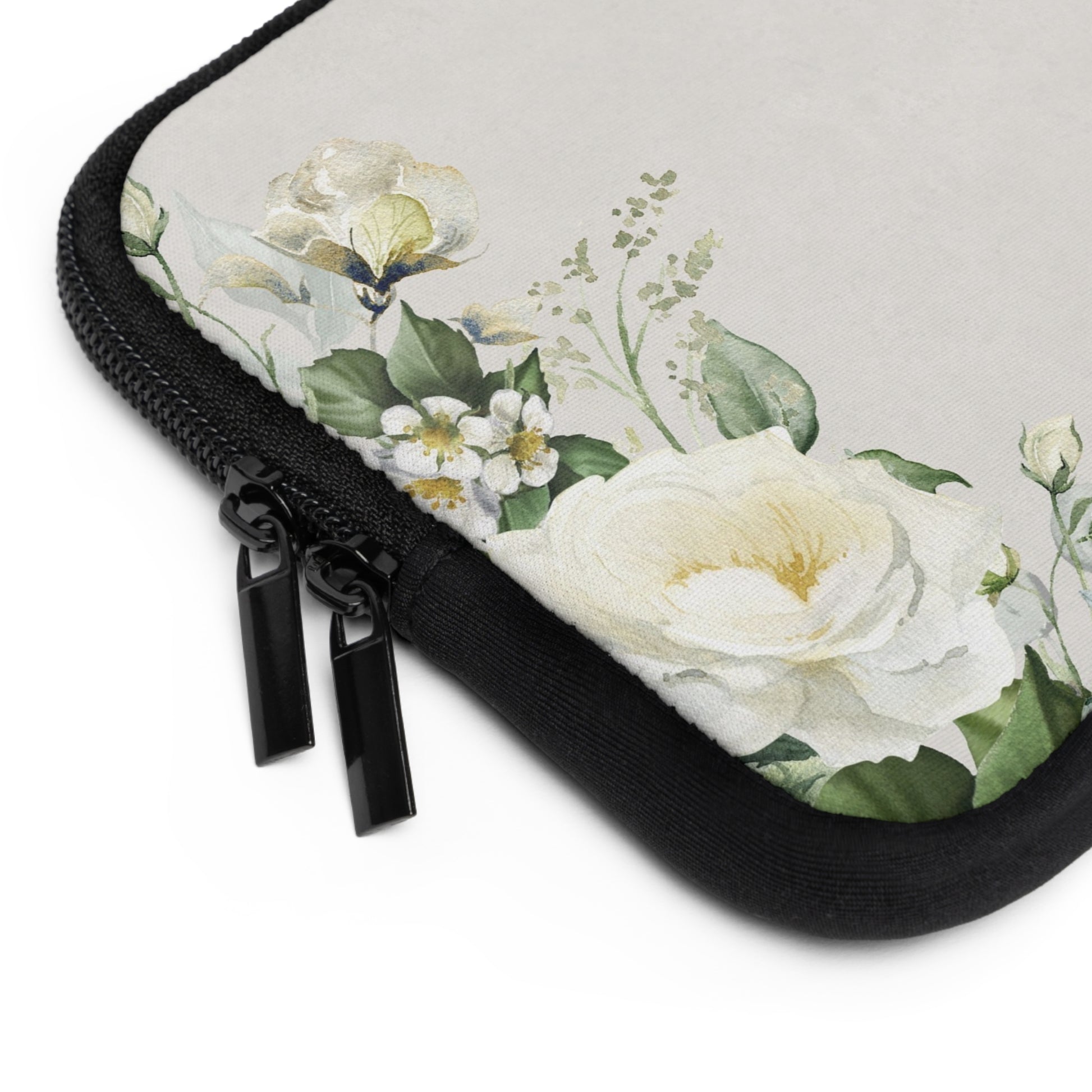 White Roses Laptop Sleeve by etchd, view 2