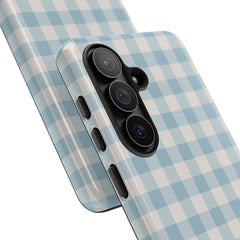 Cornflower & White Gingham Phone Case by etchd, view 209