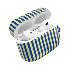 Cobalt & Butter Striped AirPod Case by etchd, view 9