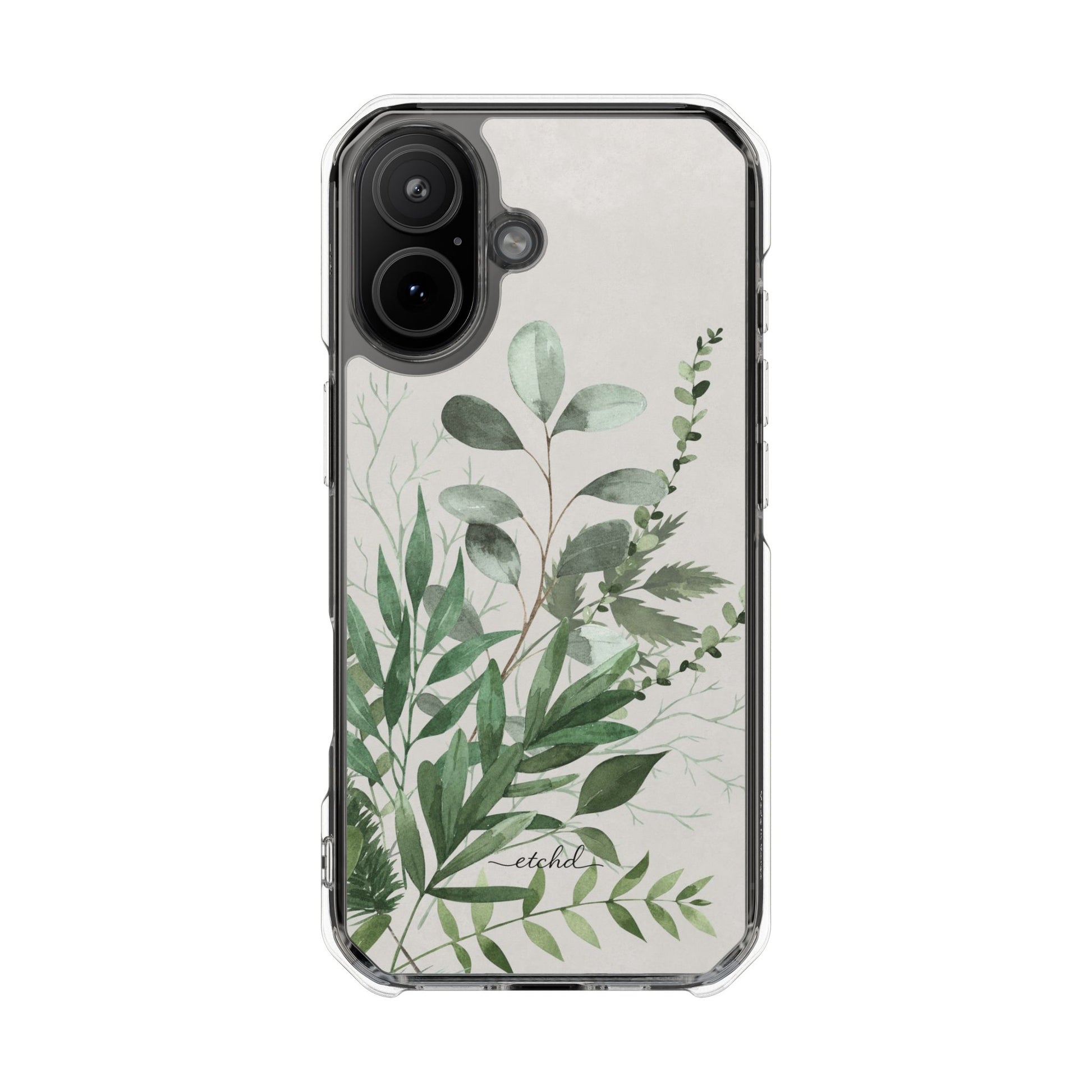 Botanical Leaf Clear Magnetic Phone Case by etchd, view 13