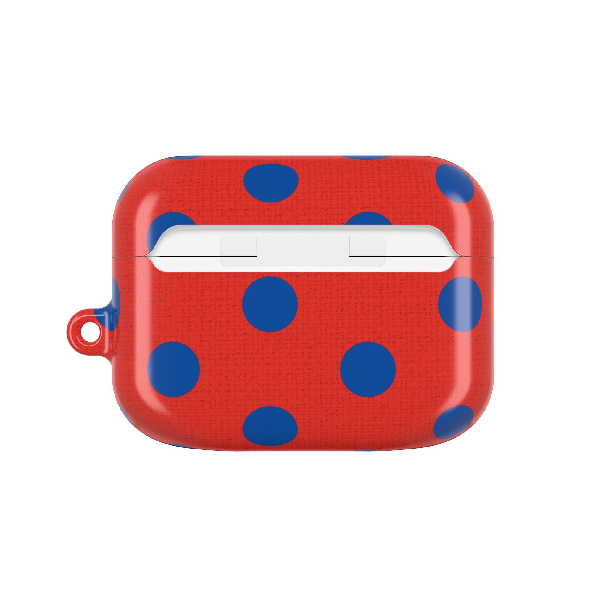 Cobalt & Poppy Polka Dot AirPod Case by etchd, view 7