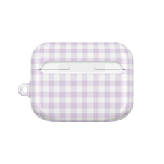Lilac & White Gingham AirPod Case by etchd, view 7