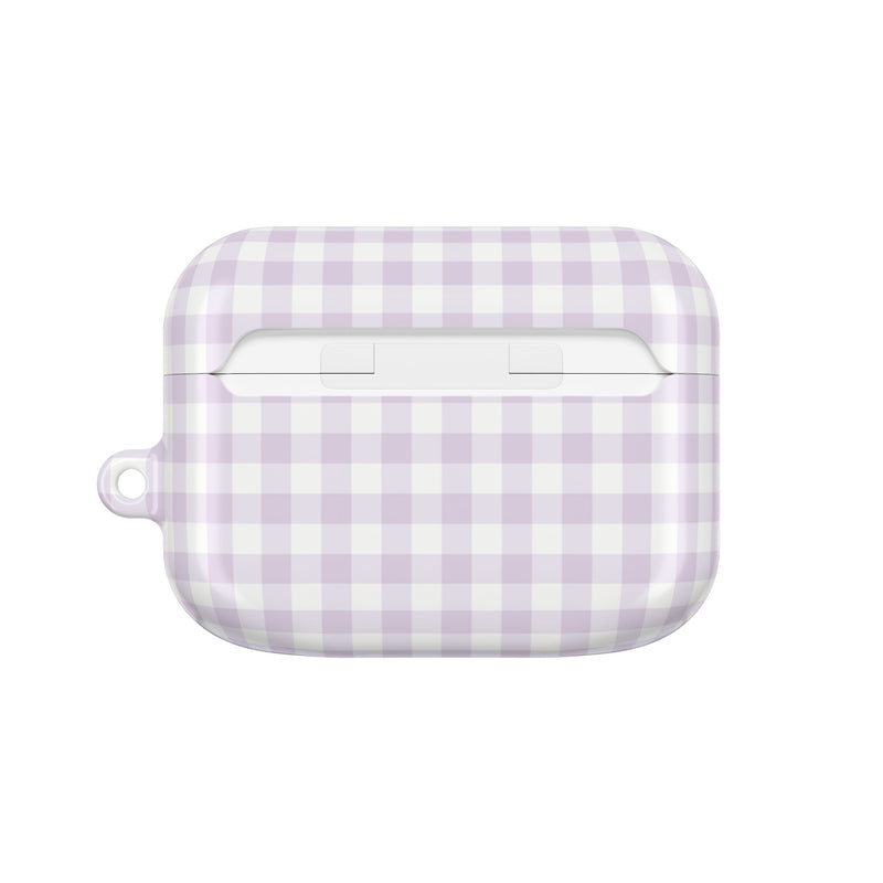 Lilac & White Gingham AirPod Case by etchd, view 7