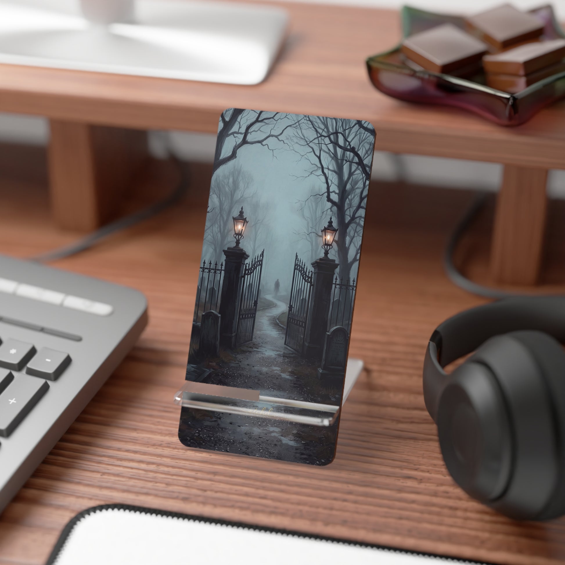 Lantern Gate Phone Stand by etchd, view 3