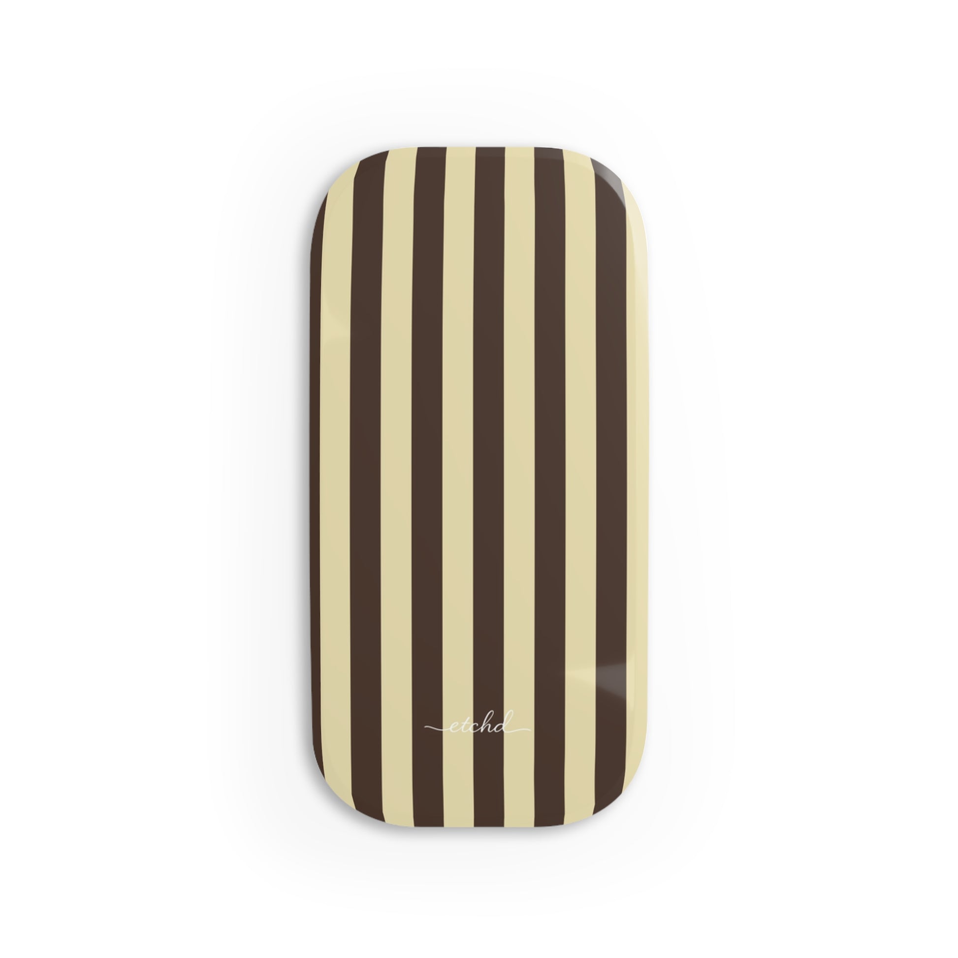 Butter Yellow And Brown Click-On Phone Grip-1