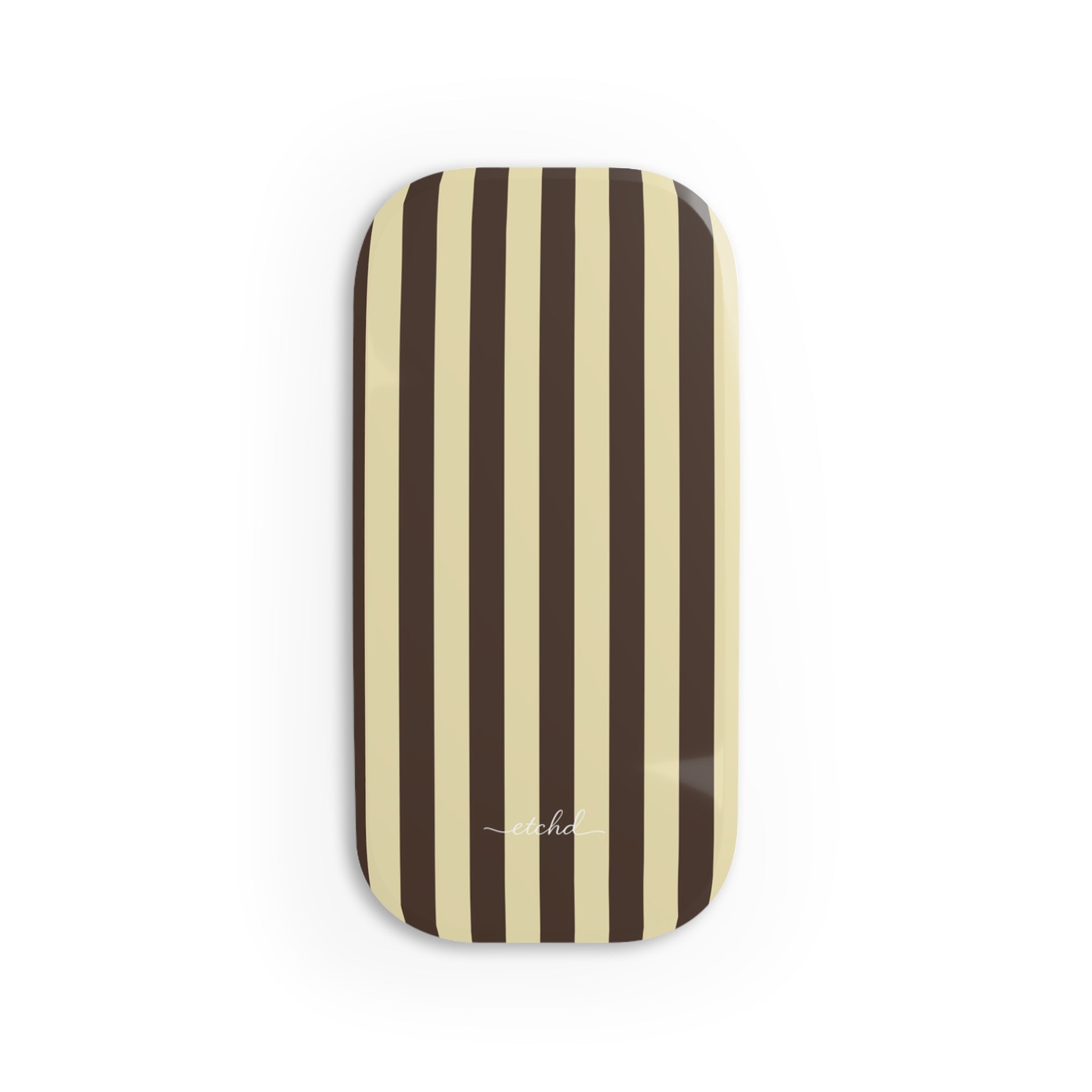 Butter Yellow And Brown Click-On Phone Grip