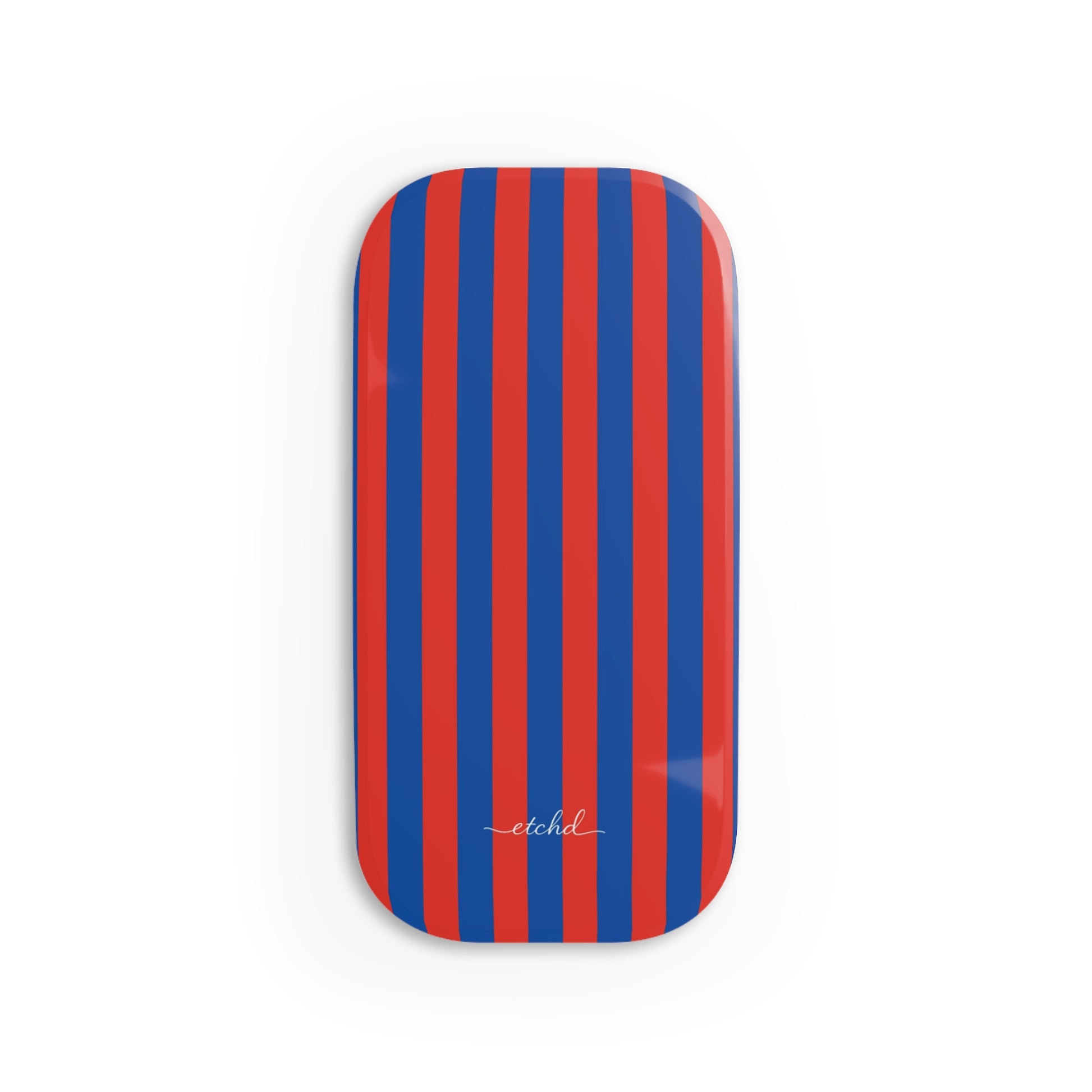 Cobalt And Poppy Click-On Phone Grip by etchd