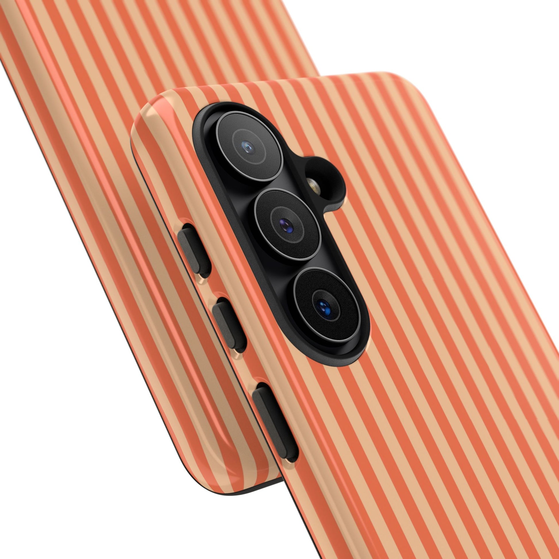 Coral & Peach Striped Phone Case by etchd, view 209