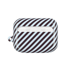 Plum & Blue Striped Diagonal AirPod Case by etchd, view 7