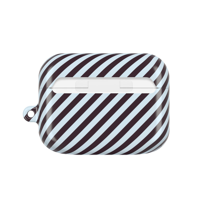 Plum & Blue Striped Diagonal AirPod Case by etchd, view 7