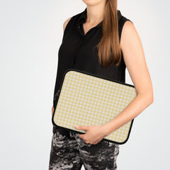 Butter Gingham Laptop Sleeve by etchd, view 6