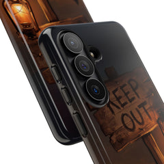 Keep Out Phone Case by etchd, view 209