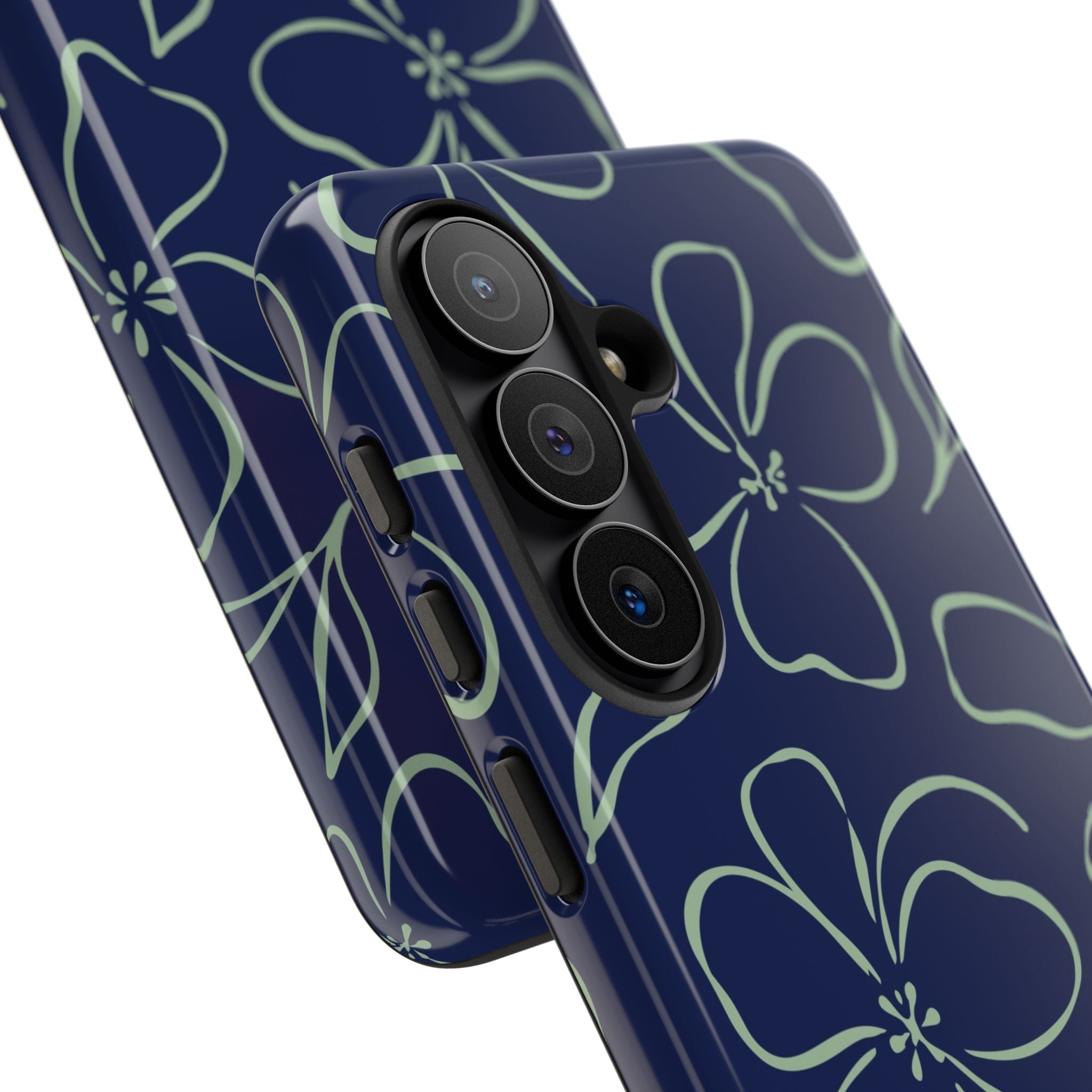 Navy & Sage Floral Phone Case by etchd, view 209
